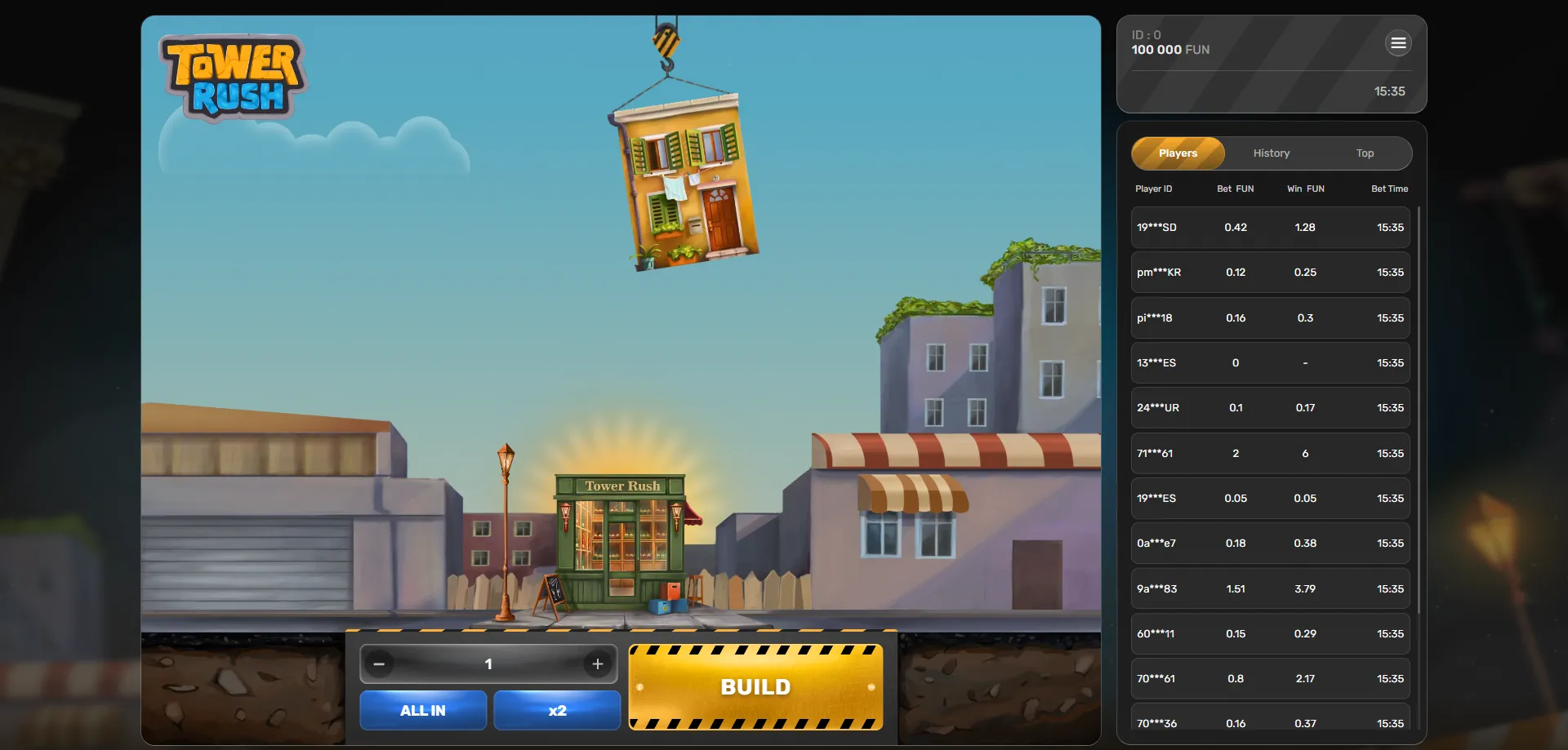 شرح لعبة Tower Rush بالعربي — واجهة اللعبة وطريقة البناء